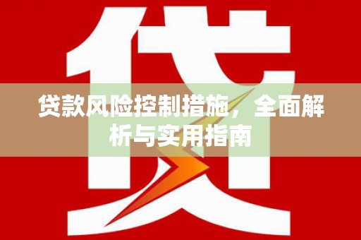 湾仔区贷款风险控制措施，全面解析与实用指南