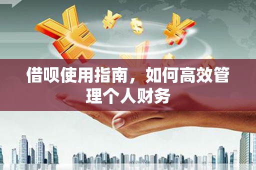 湾仔区借呗使用指南，如何高效管理个人财务
