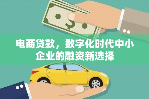 湾仔区电商贷款，数字化时代中小企业的融资新选择