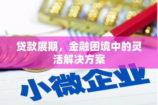 湾仔区贷款展期，金融困境中的灵活解决方案