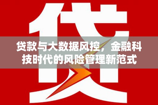 湾仔区贷款与大数据风控，金融科技时代的风险管理新范式