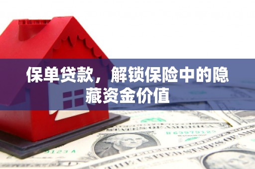 湾仔区保单贷款，解锁保险中的隐藏资金价值