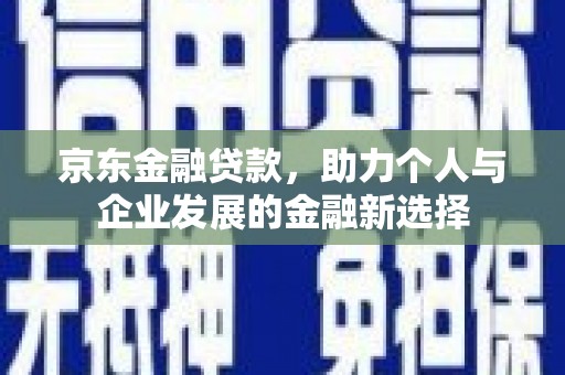 湾仔区京东金融贷款，助力个人与企业发展的金融新选择