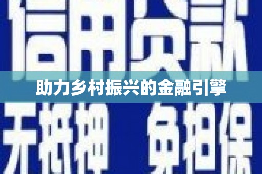 湾仔区助力乡村振兴的金融引擎