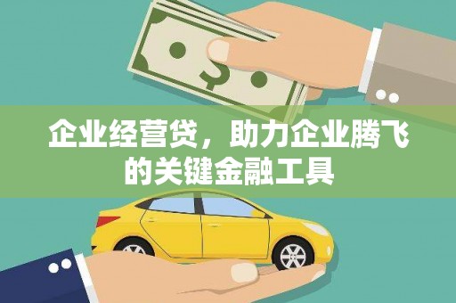 湾仔区企业经营贷，助力企业腾飞的关键金融工具