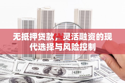湾仔区无抵押贷款，灵活融资的现代选择与风险控制