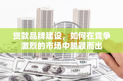 湾仔区贷款品牌建设，如何在竞争激烈的市场中脱颖而出