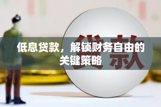 湾仔区低息贷款，解锁财务自由的关键策略