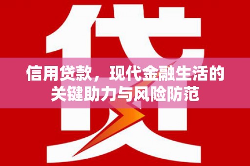 湾仔区信用贷款，现代金融生活的关键助力与风险防范