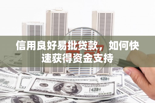 湾仔区信用良好易批贷款，如何快速获得资金支持