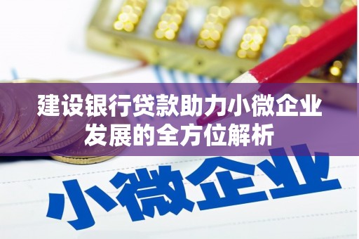 湾仔区建设银行贷款助力小微企业发展的全方位解析