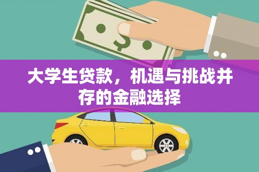 湾仔区大学生贷款，机遇与挑战并存的金融选择