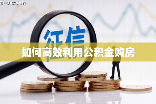 湾仔区如何高效利用公积金购房
