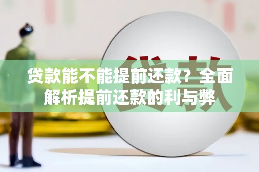 湾仔区贷款能不能提前还款？全面解析提前还款的利与弊