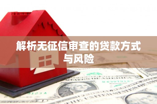湾仔区解析无征信审查的贷款方式与风险